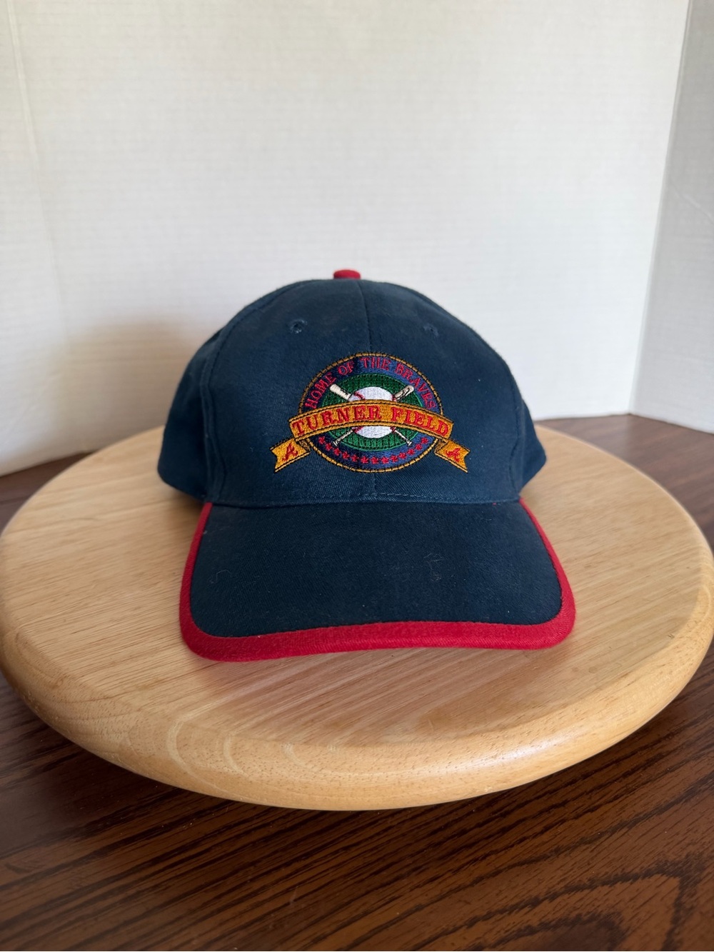 Turner Field Atlanta Braves Coca-Cola Hat Snapback Navy Red Baseball Cap Vintage